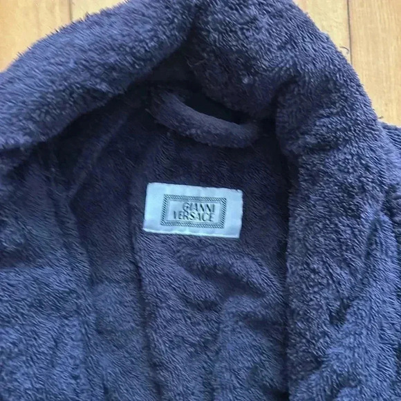 Vintage y2k  Gianni Versace navy blue bathrobe - Picture 2 of 4